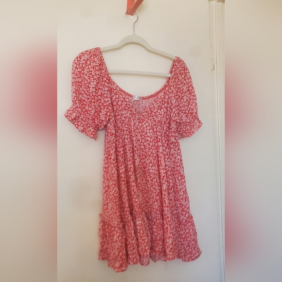 Vestique Miss Independent Red and White Floral Dress. - Picture 7 of 14